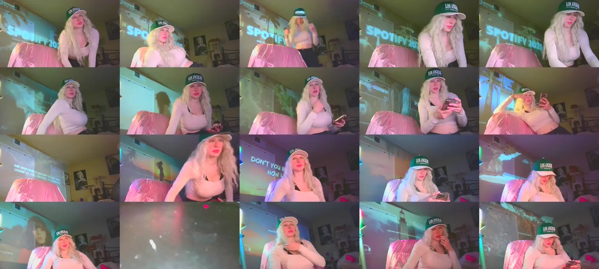 Snowbunnyyy photo contact sheet