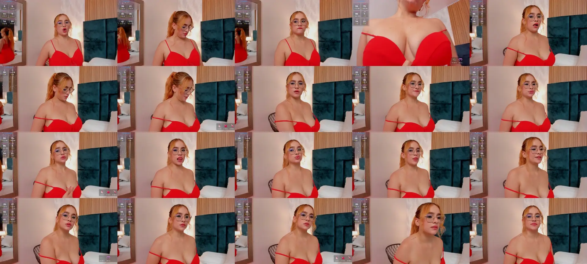 Amber_kiss photo contact sheet