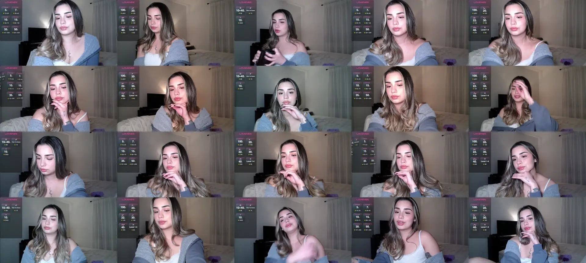 babyxjulz photo contact sheet