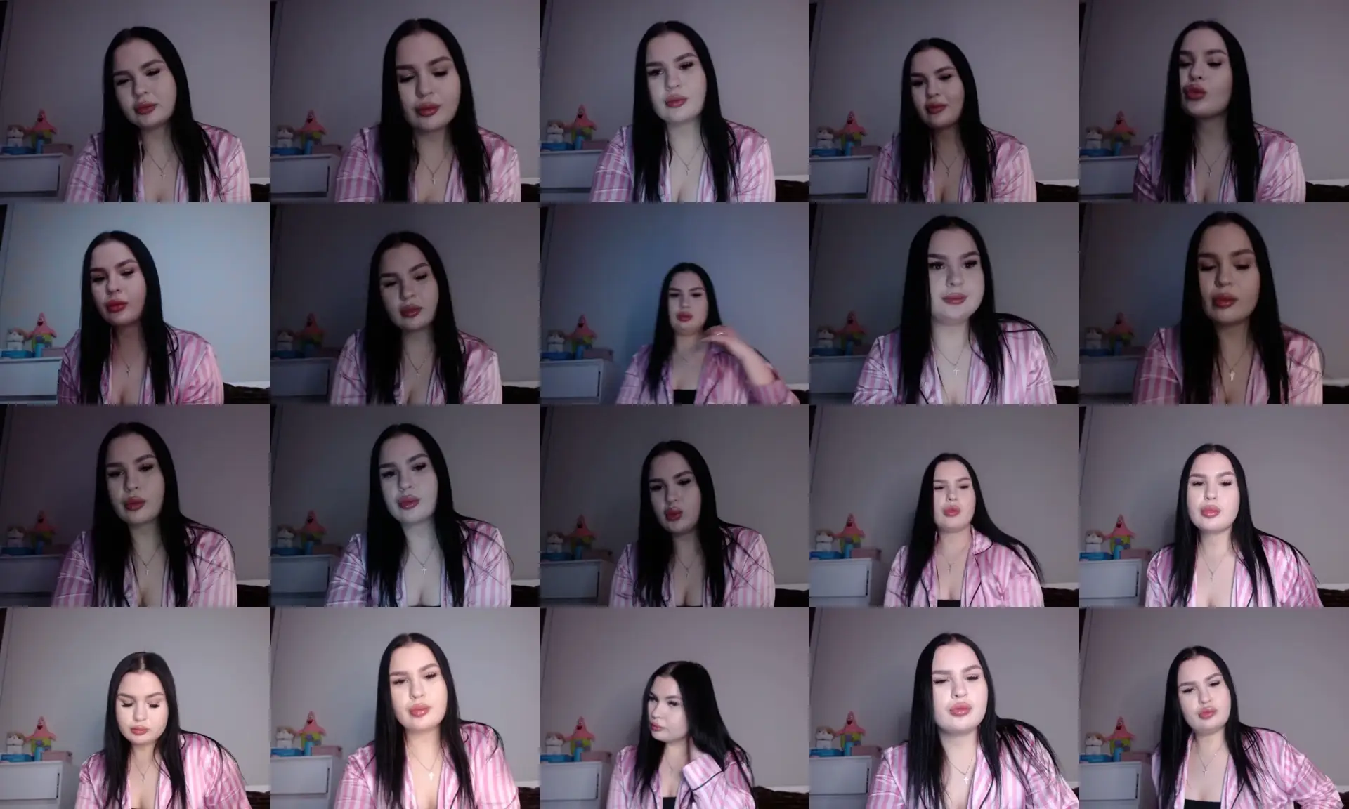 BrunettLady photo contact sheet