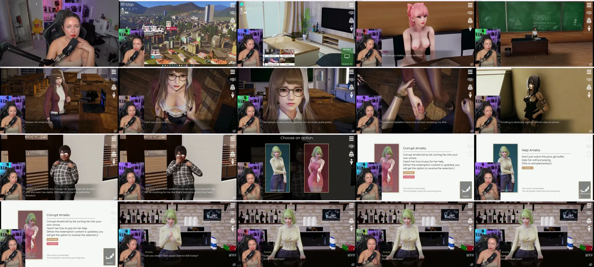 GamerGirl photo contact sheet