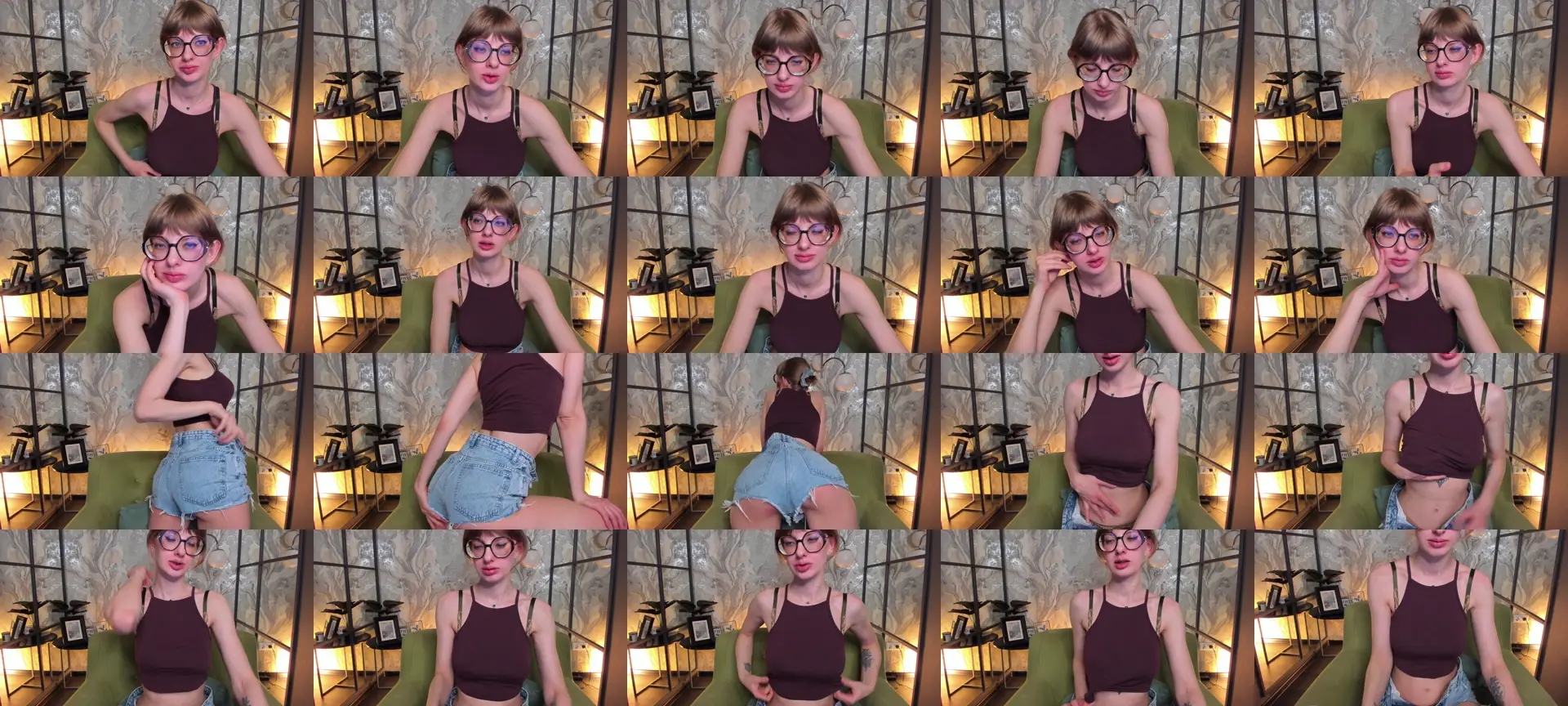 GoddessRubyyy photo contact sheet