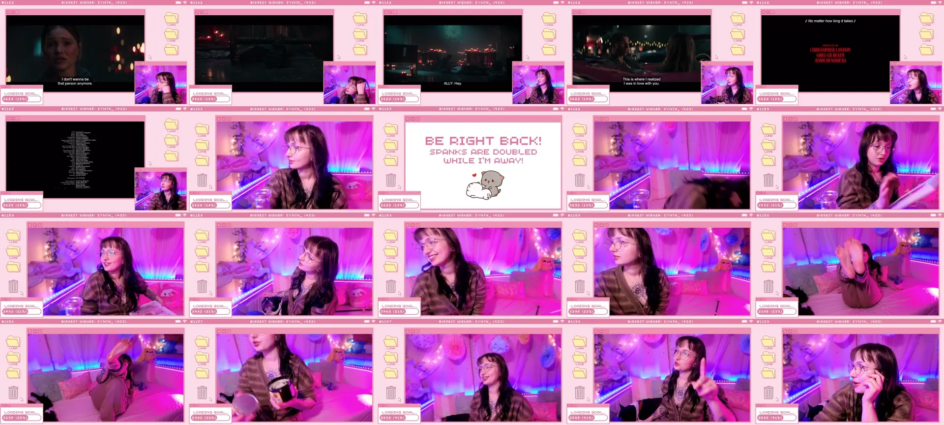 LunaLore photo contact sheet