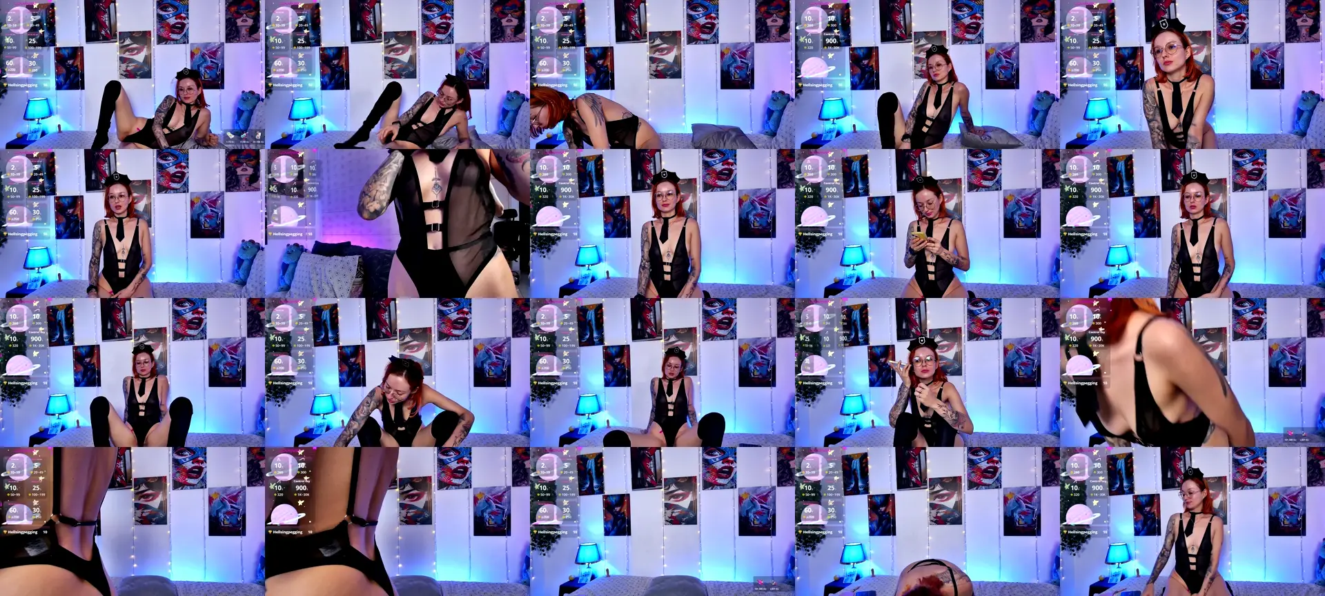 LyssaRous photo contact sheet