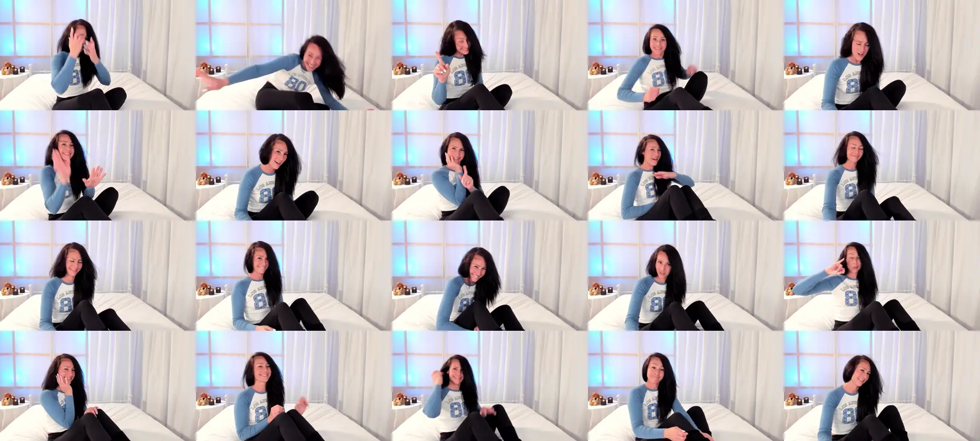 Olivia photo contact sheet