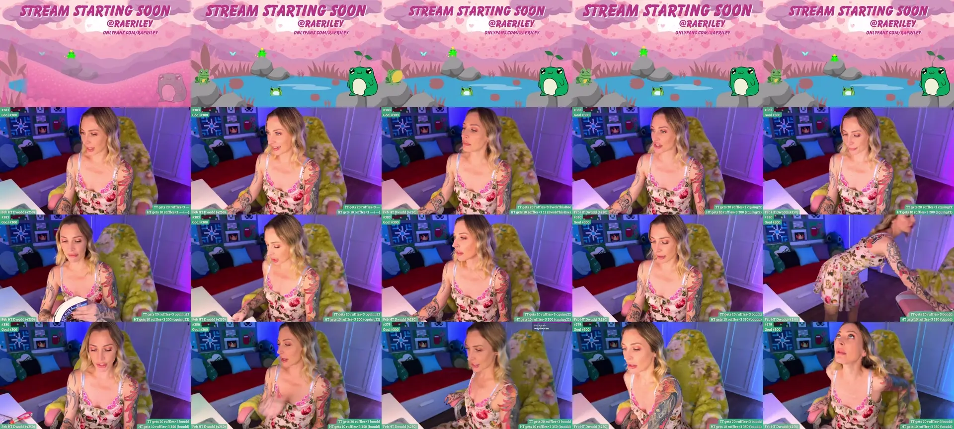 RaeRiley photo contact sheet