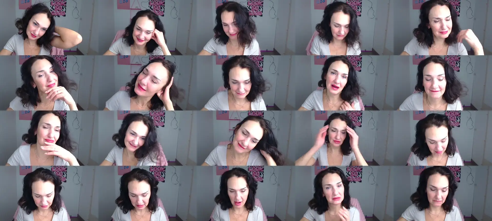 Darkkristina photo contact sheet