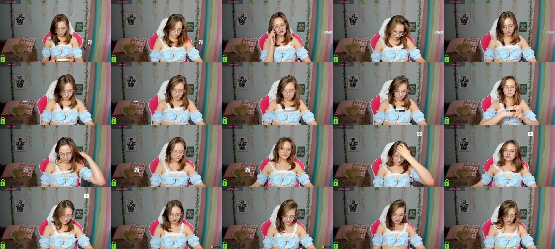 MariellMoon photo contact sheet