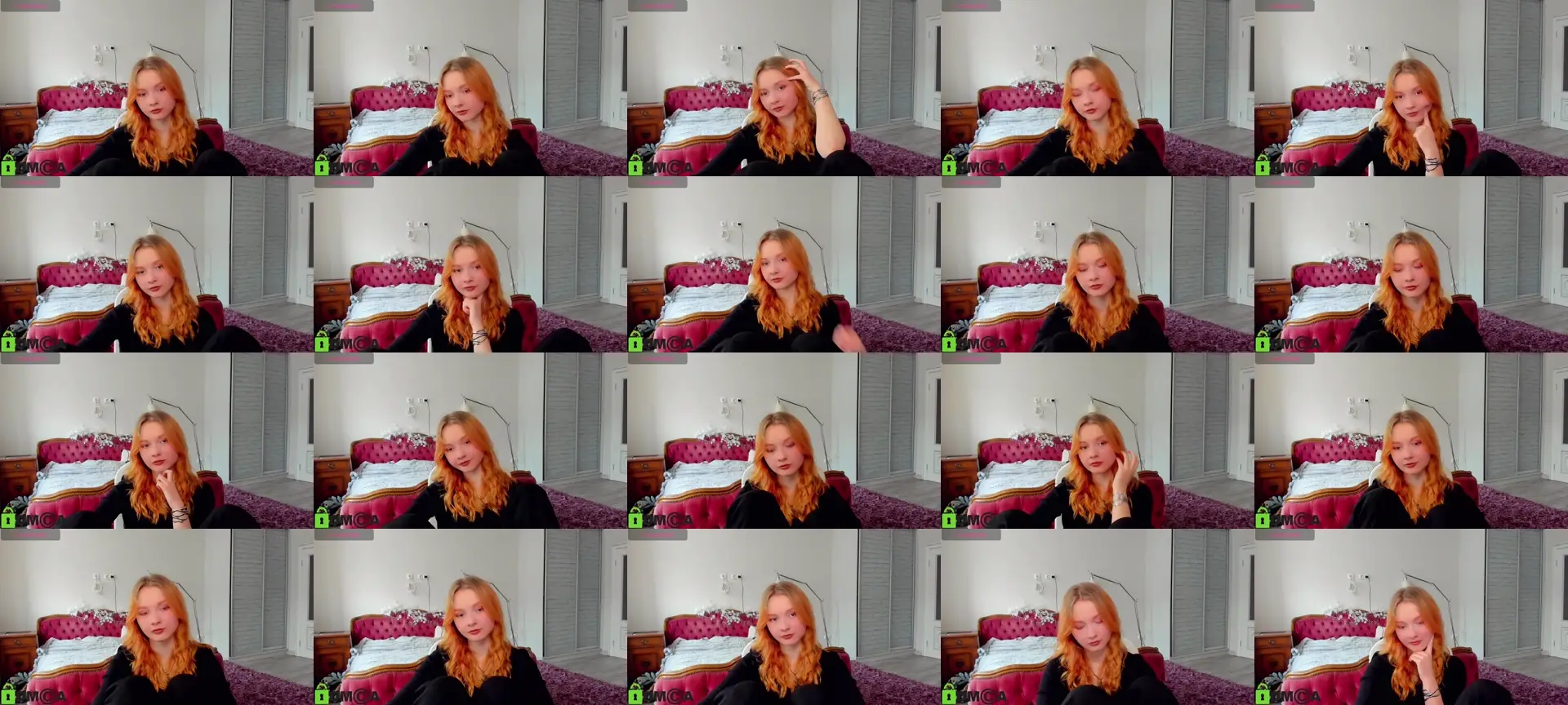 MiaFox photo contact sheet