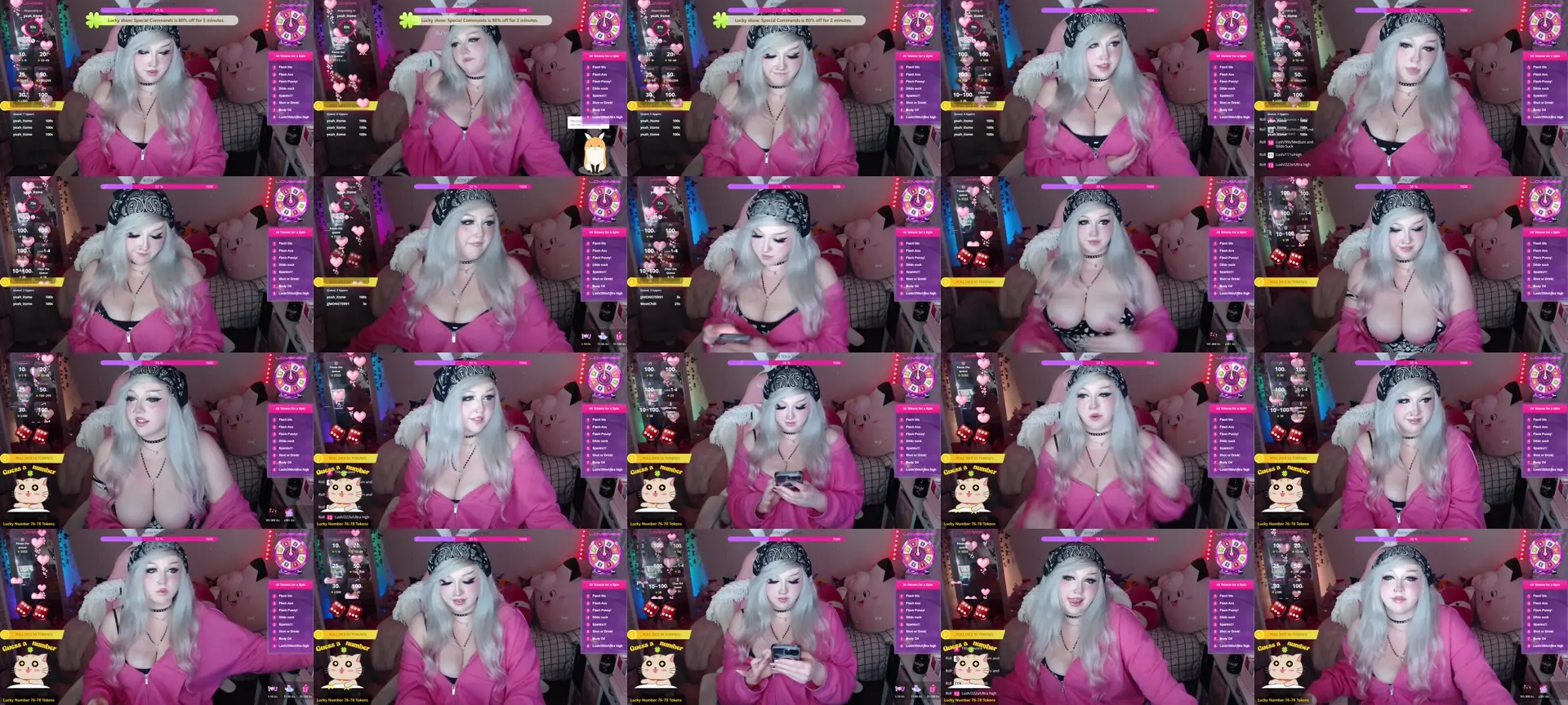 MilkyyyBunny photo contact sheet