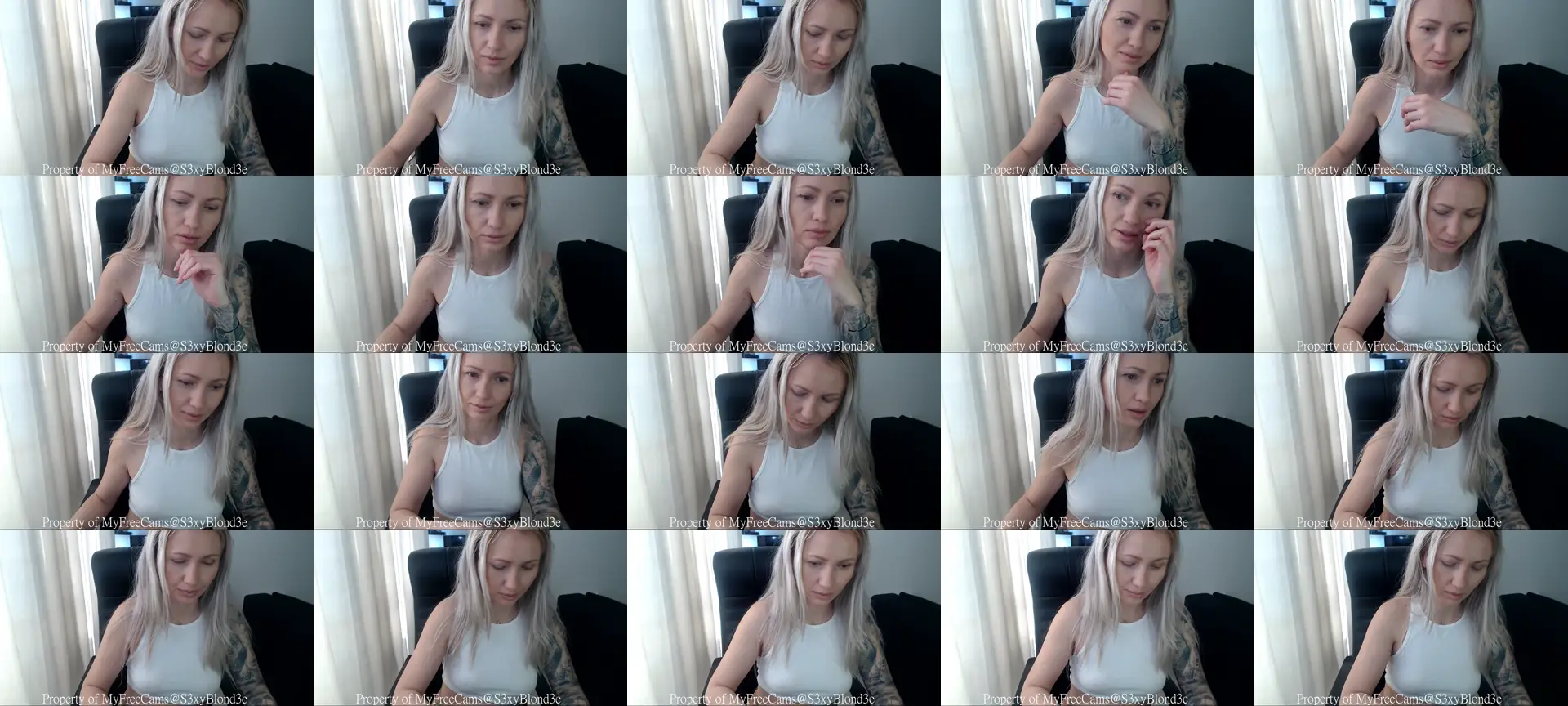 S3xyBlond3e photo contact sheet