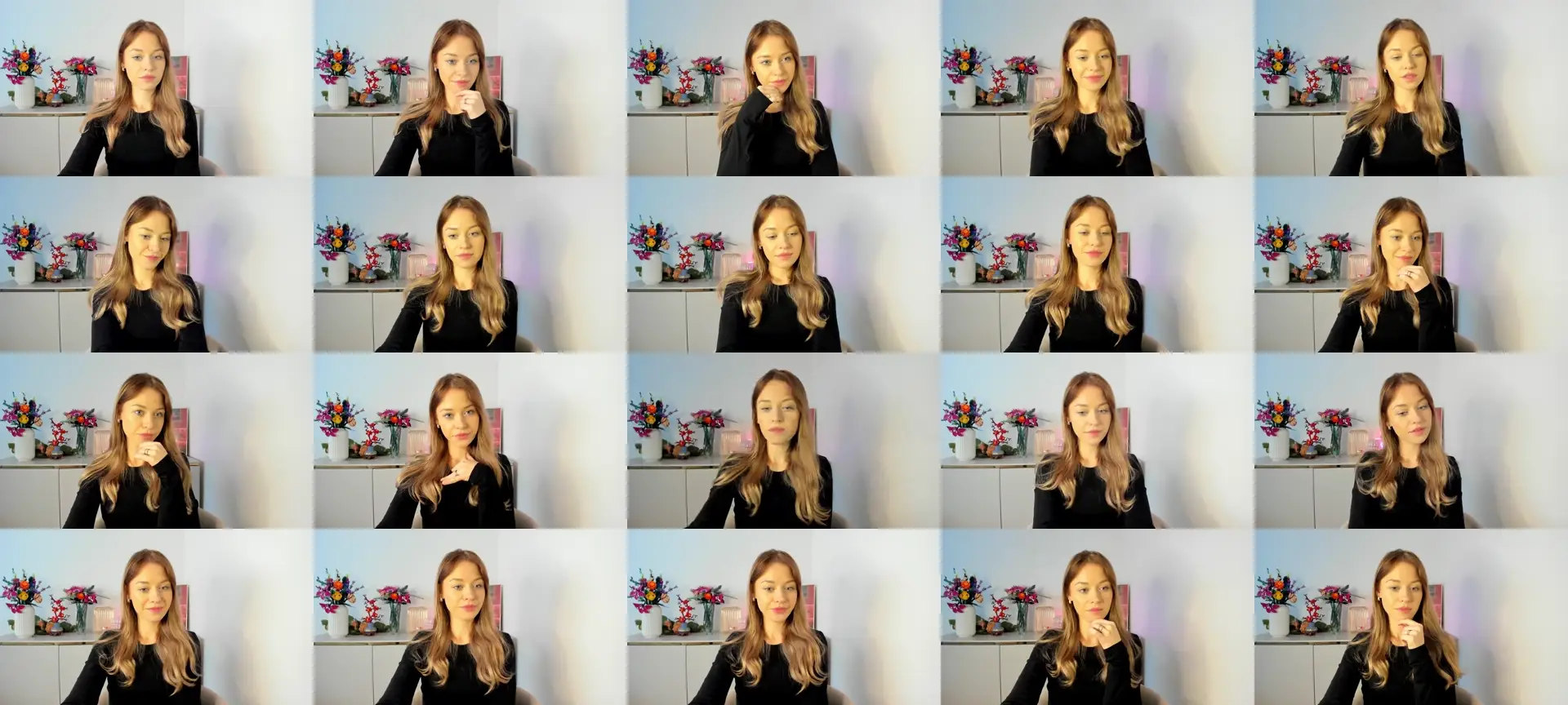 YoursCindy photo contact sheet