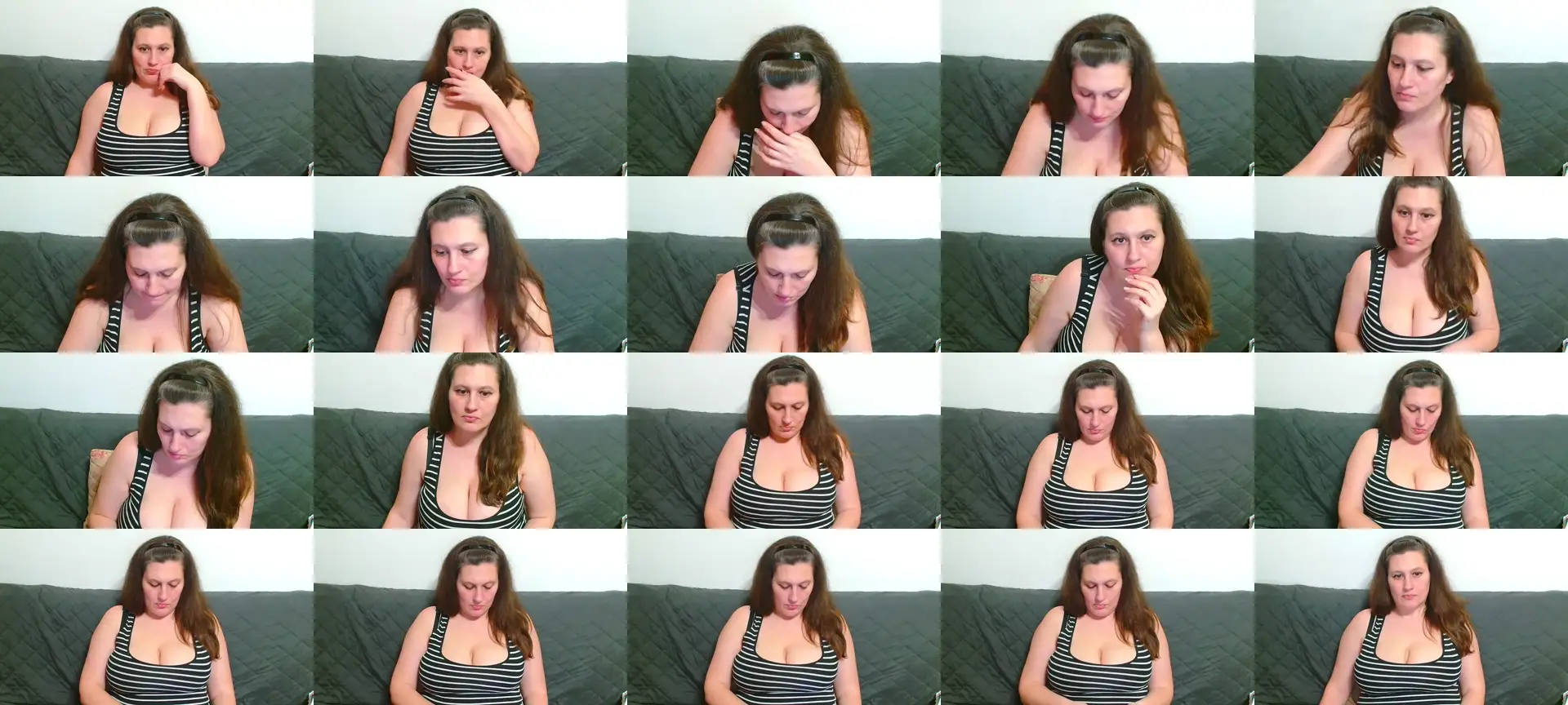 GorgeousBecca photo contact sheet