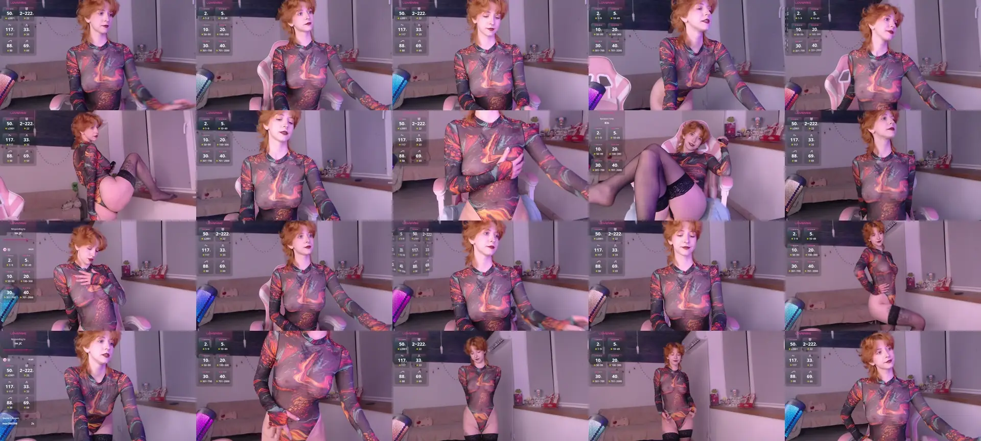 AkikoHentai photo contact sheet