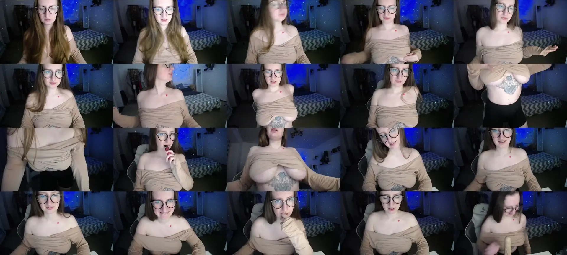 BubbleQueeen photo contact sheet