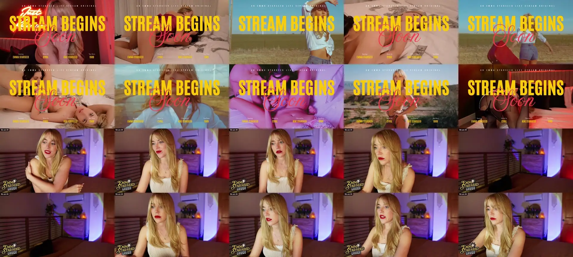 EmmaStarseed photo contact sheet