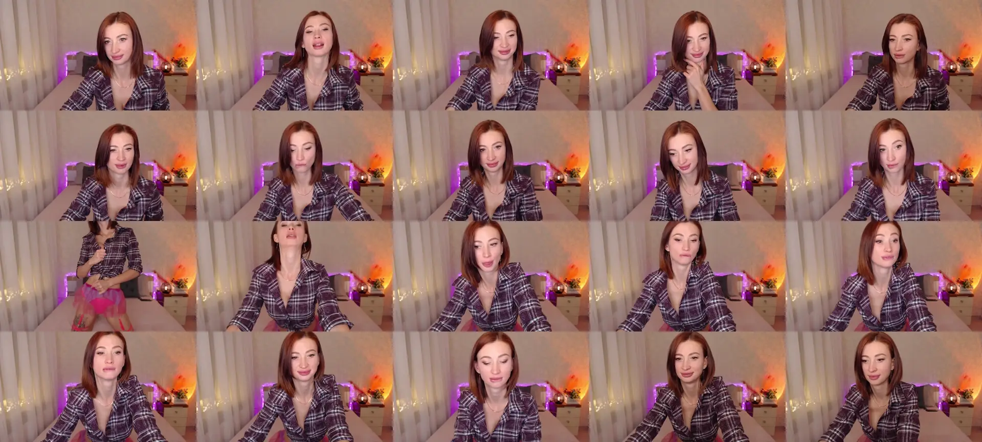 FoxyLika photo contact sheet