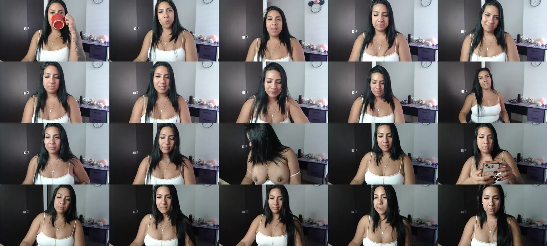 Gaby_blue photo contact sheet