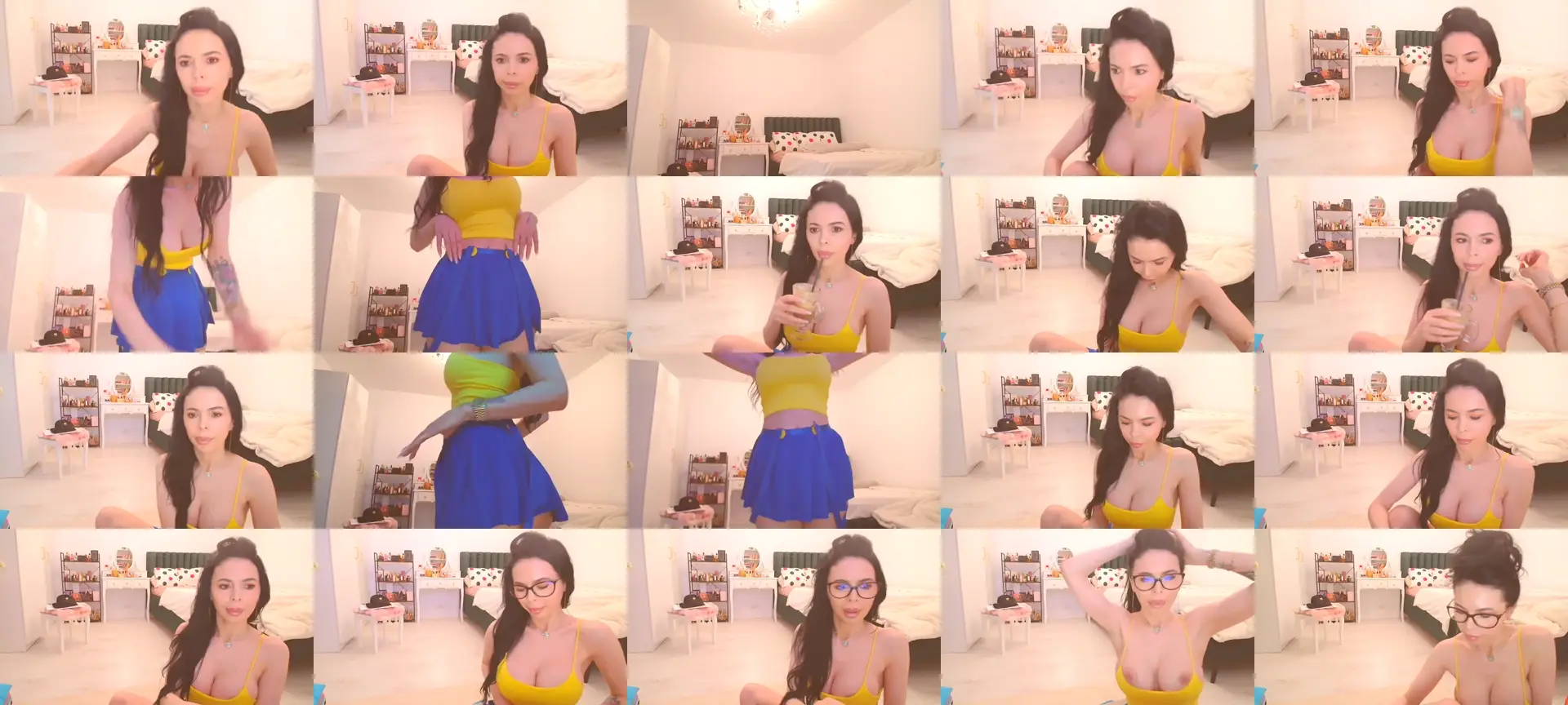 HotCafeDelina photo contact sheet