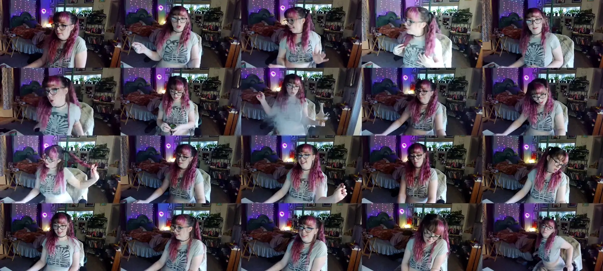 LilPinkAlien photo contact sheet