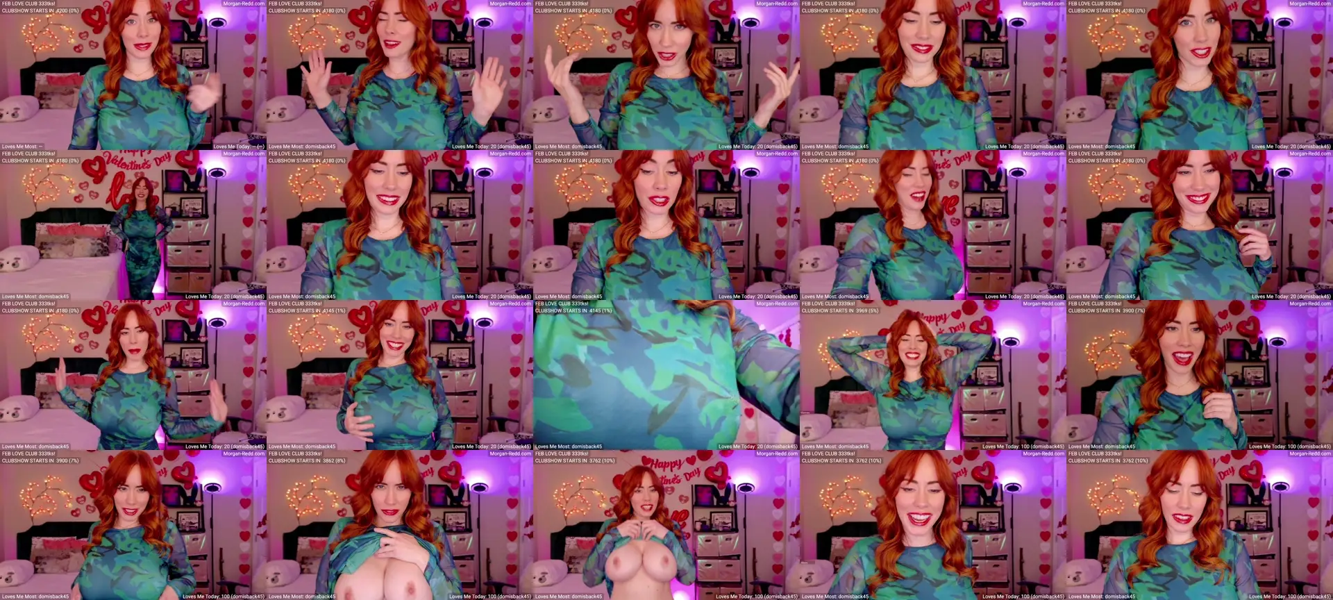 MILFMorganRed photo contact sheet