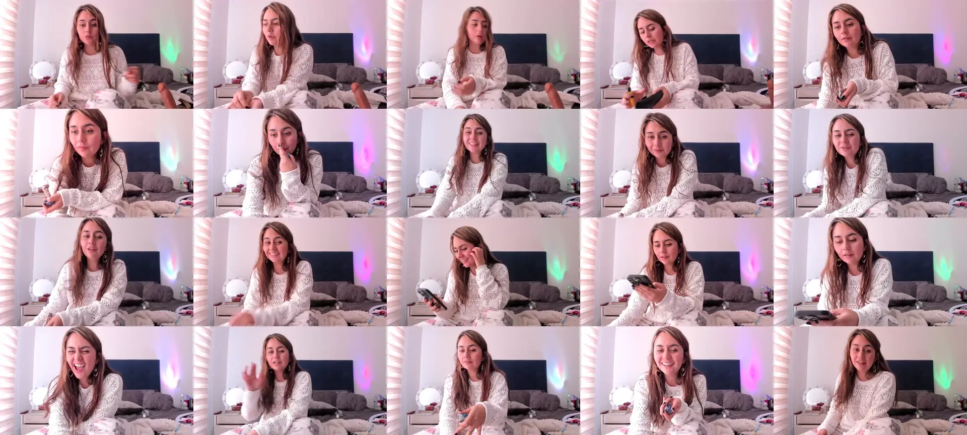 NaughtySaraa photo contact sheet
