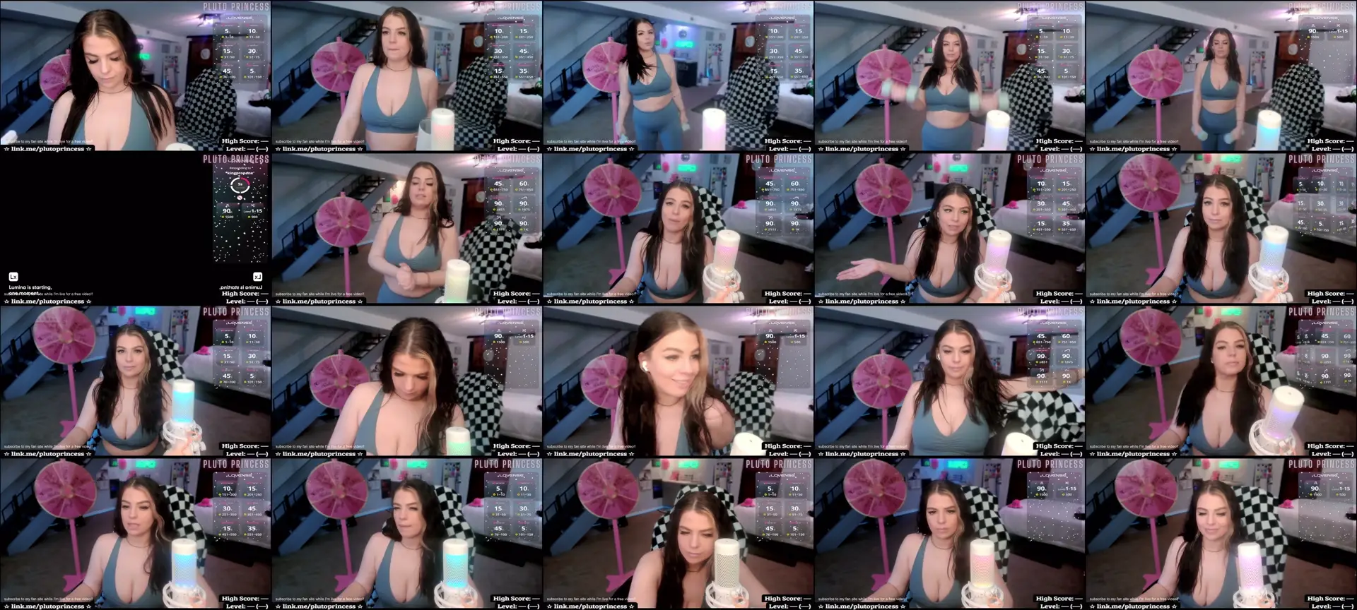 PlutoPrincess photo contact sheet