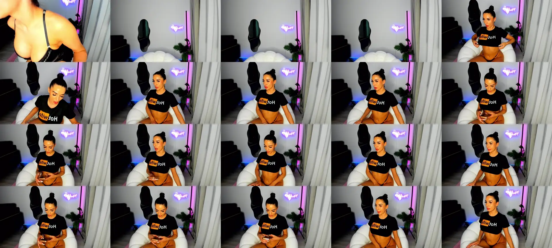 SluttyMaddy photo contact sheet