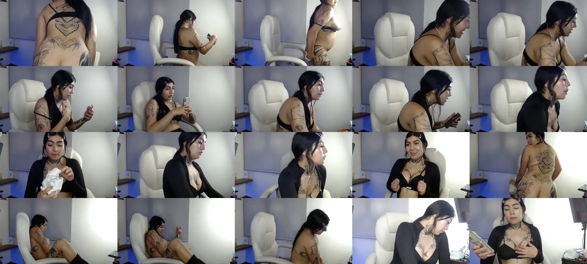 Angelica_pink photo contact sheet