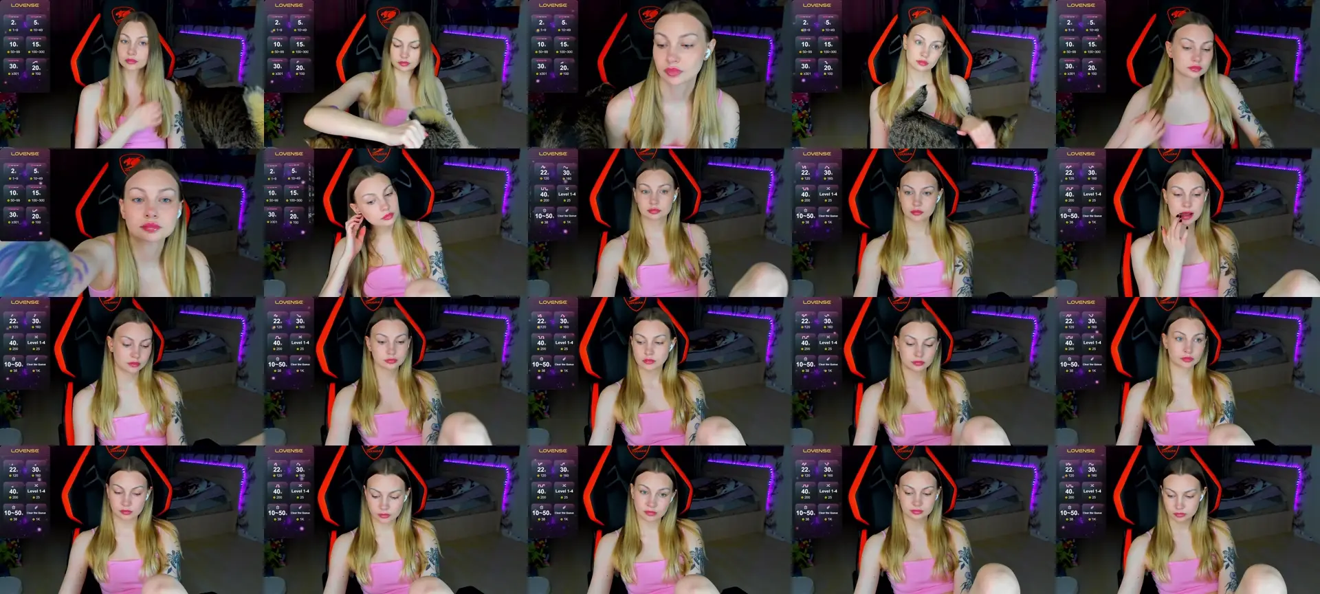 AnnyPurr photo contact sheet