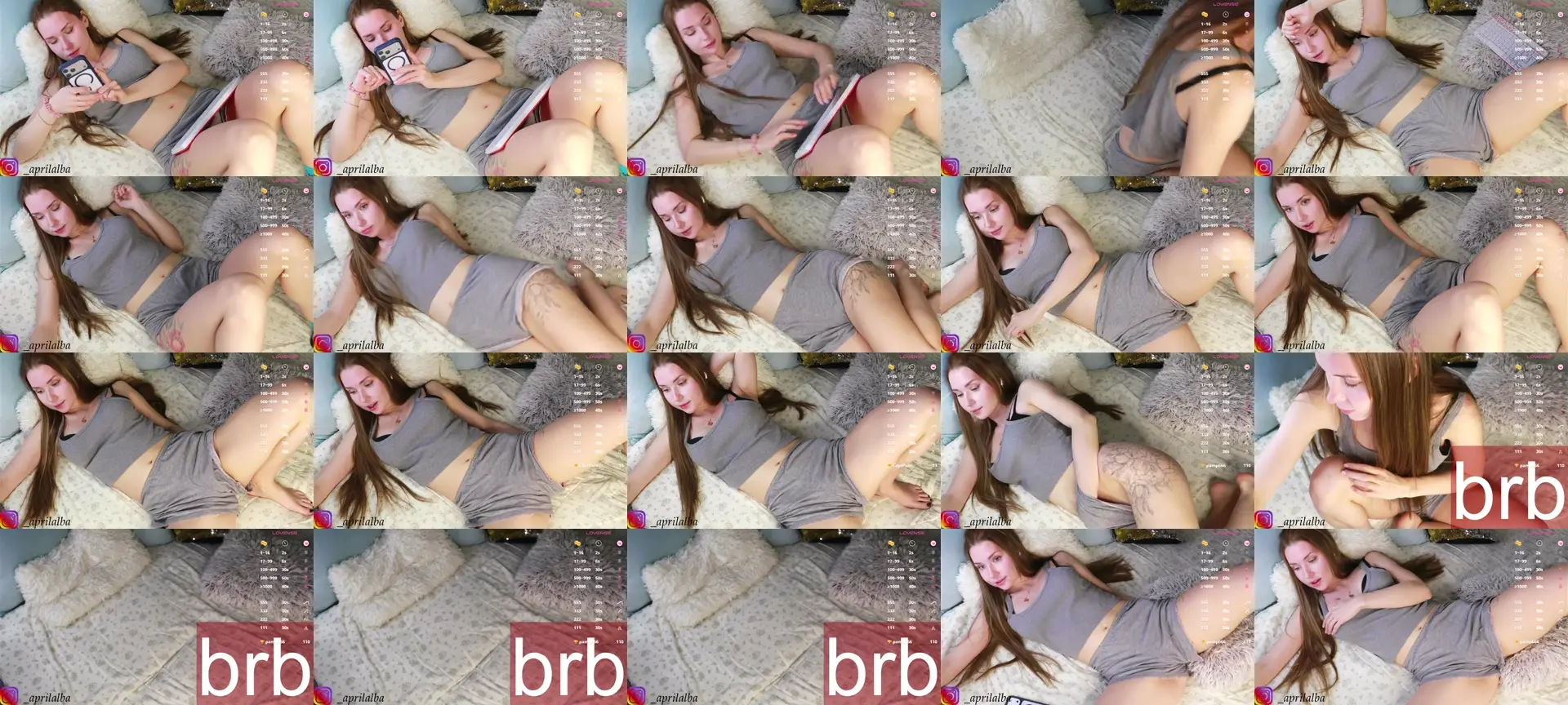 AprilAlba777 photo contact sheet