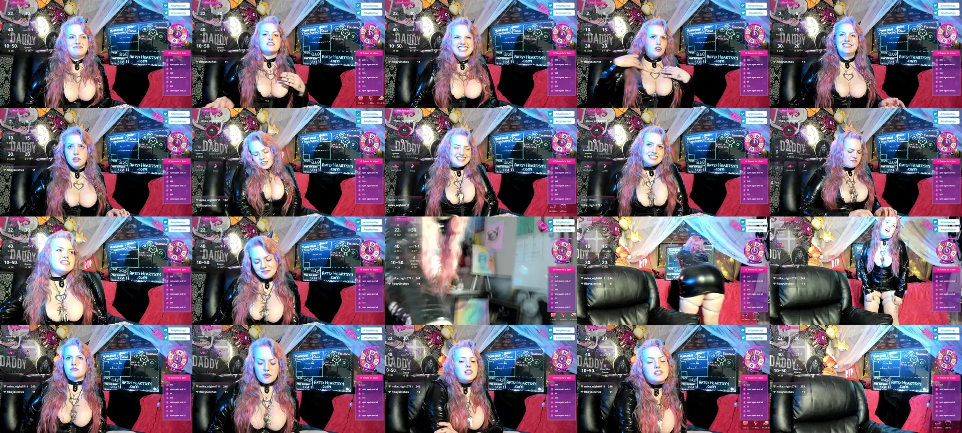 ArtsyHeartsyy photo contact sheet