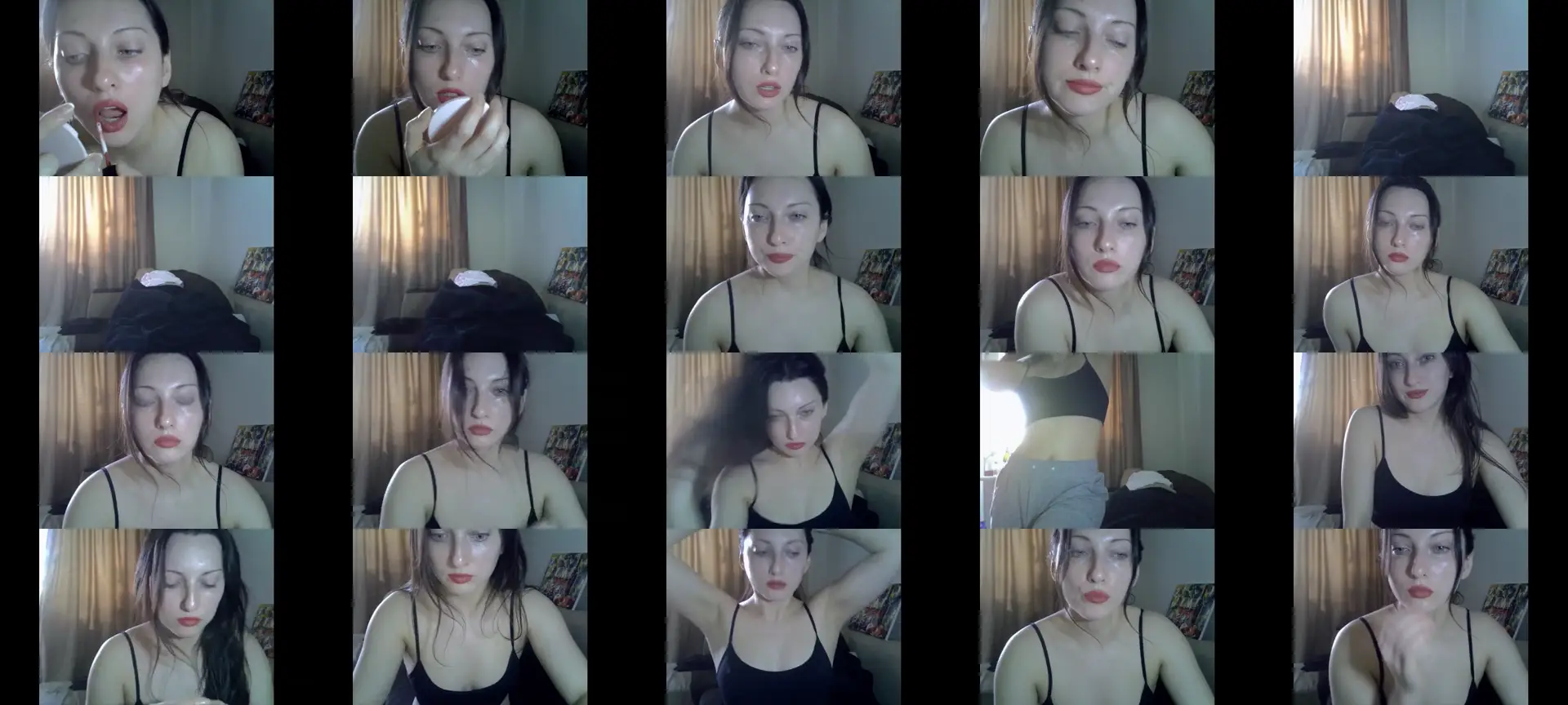cocainemodel photo contact sheet