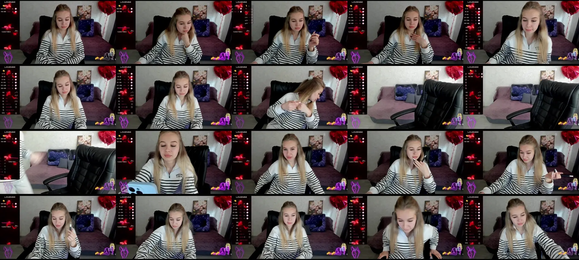 ElizabetStar photo contact sheet