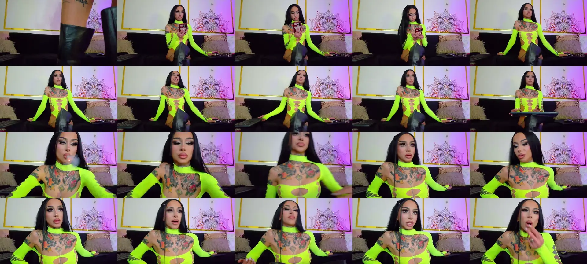 EllyaBlack photo contact sheet