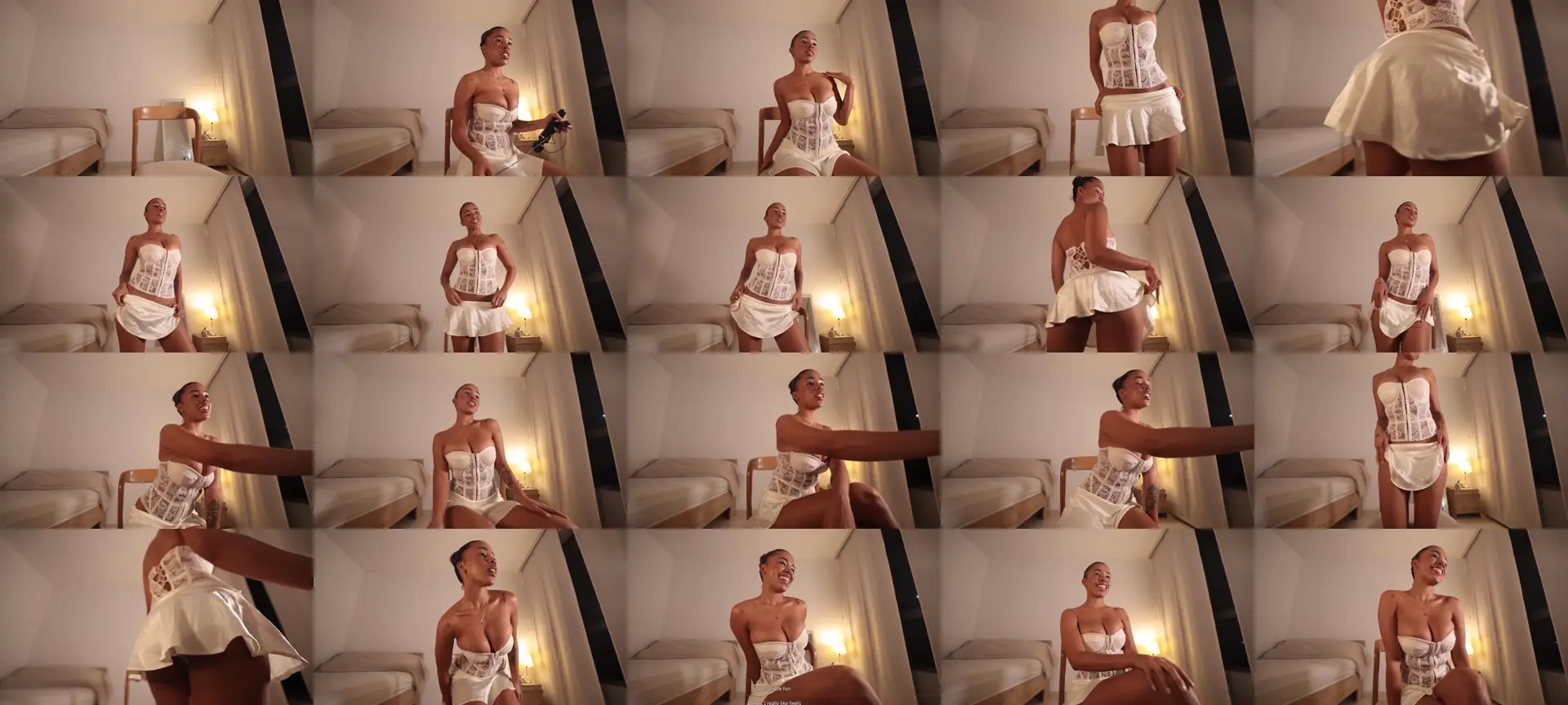 Gia_curly photo contact sheet