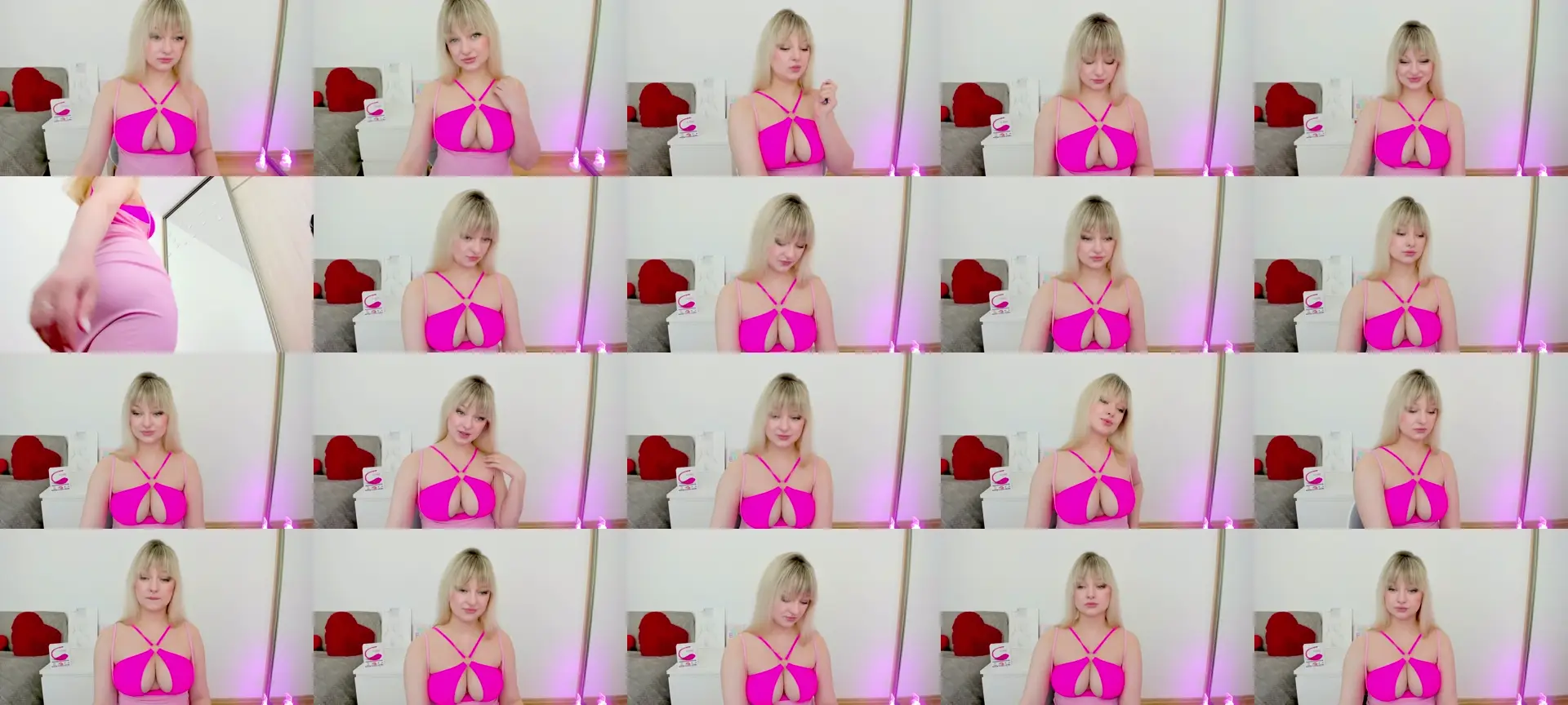 IdolHannaa photo contact sheet