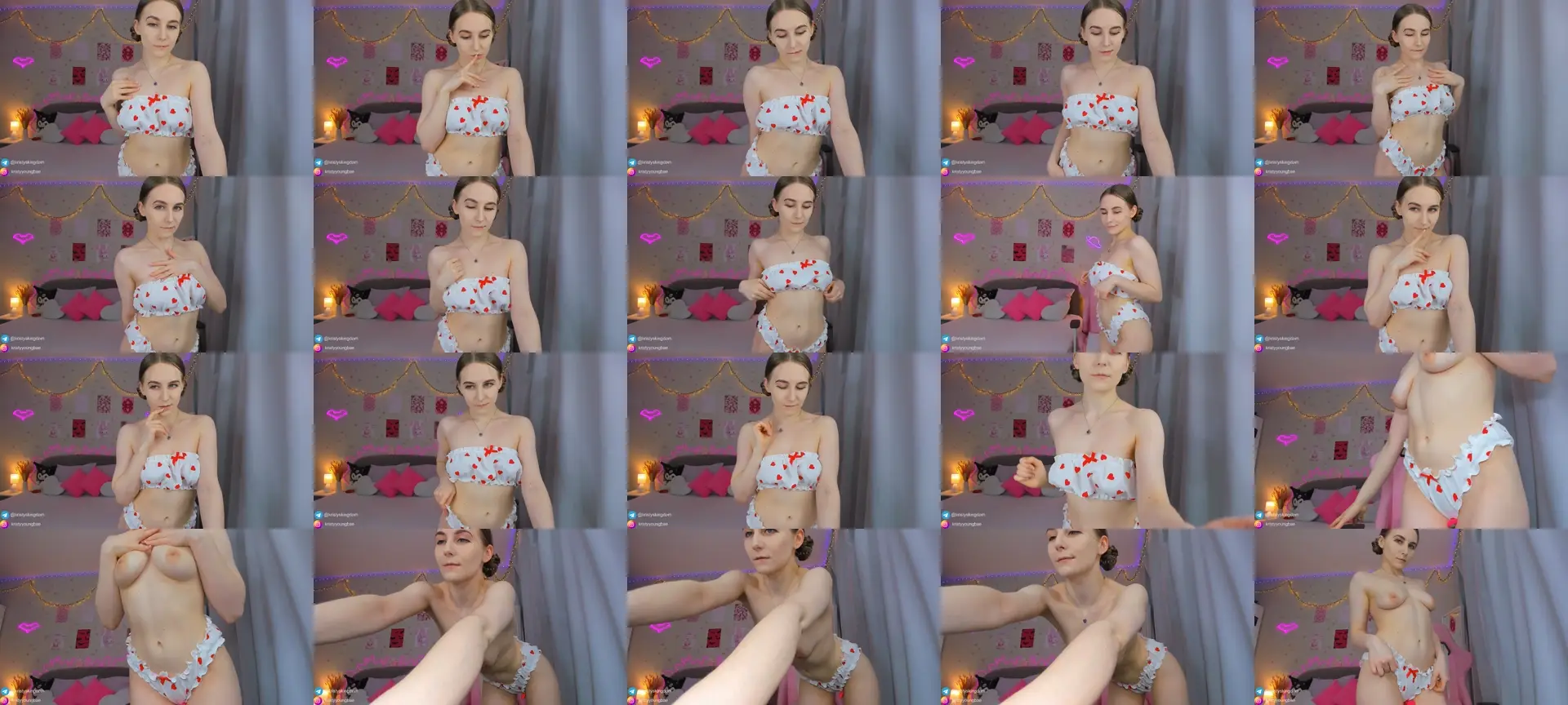 KristyGirl photo contact sheet