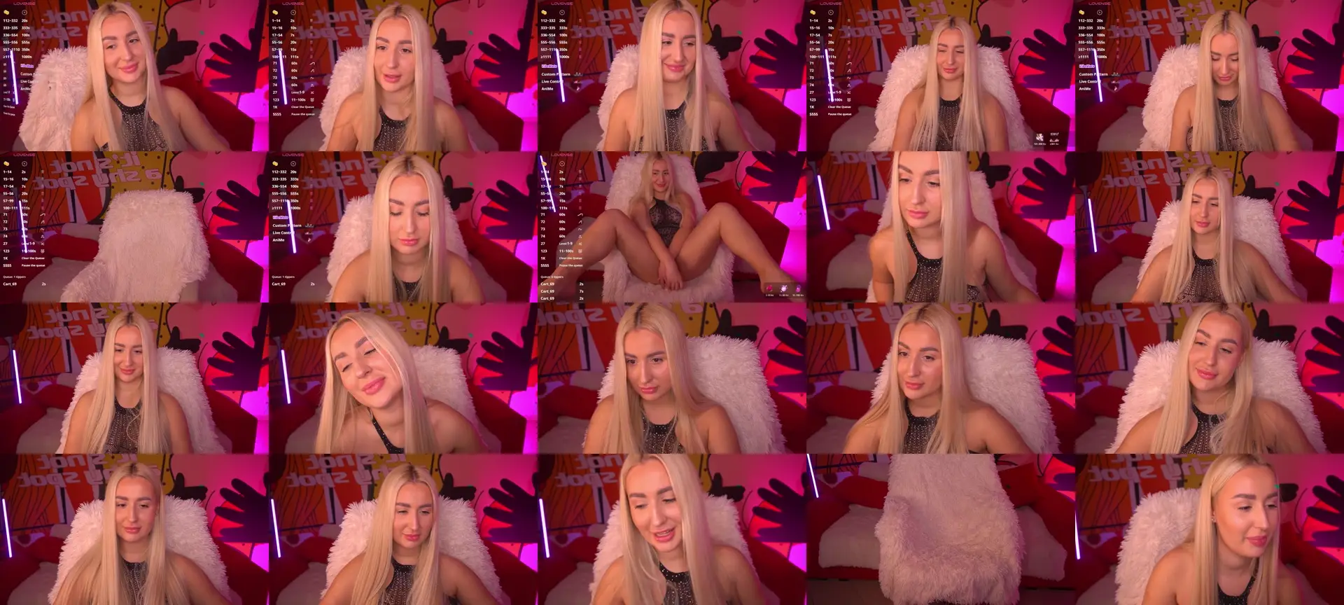 LiaLuvv photo contact sheet