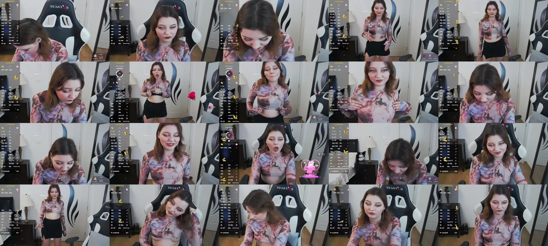 LilRosie photo contact sheet