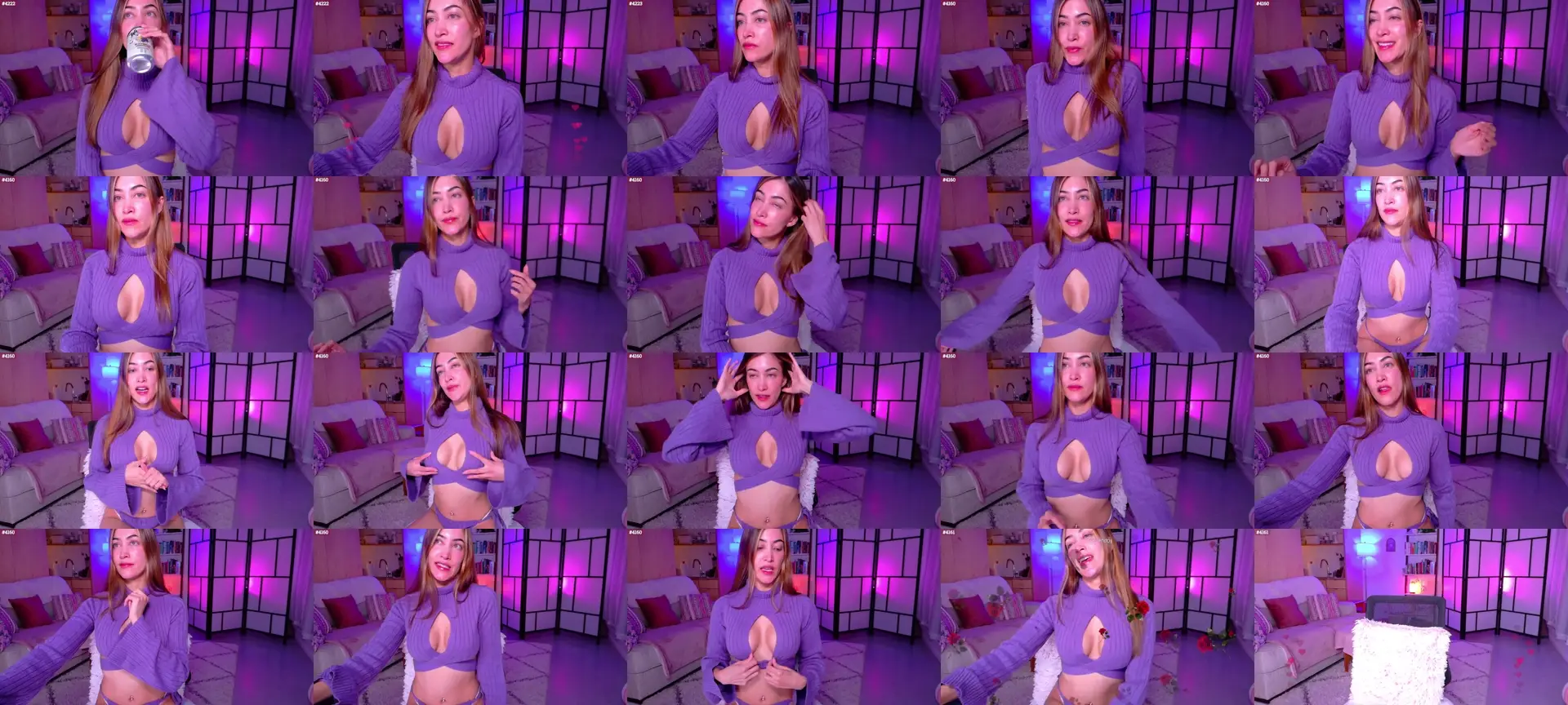 LunaCherry photo contact sheet