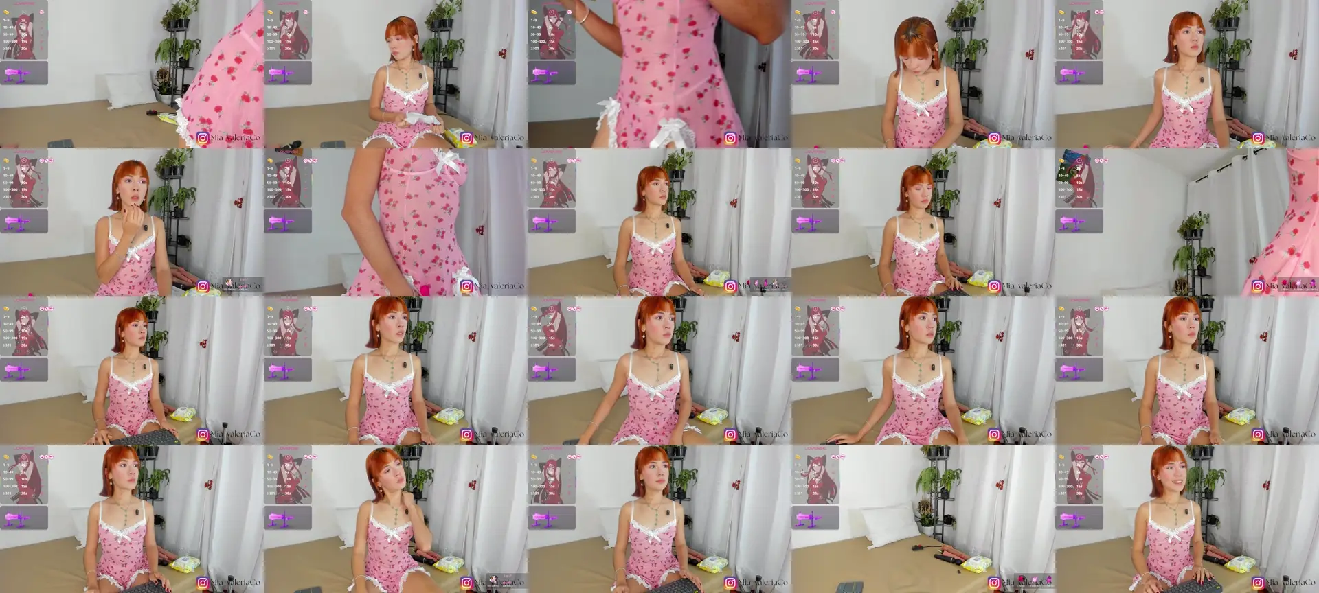 MiaValeria photo contact sheet