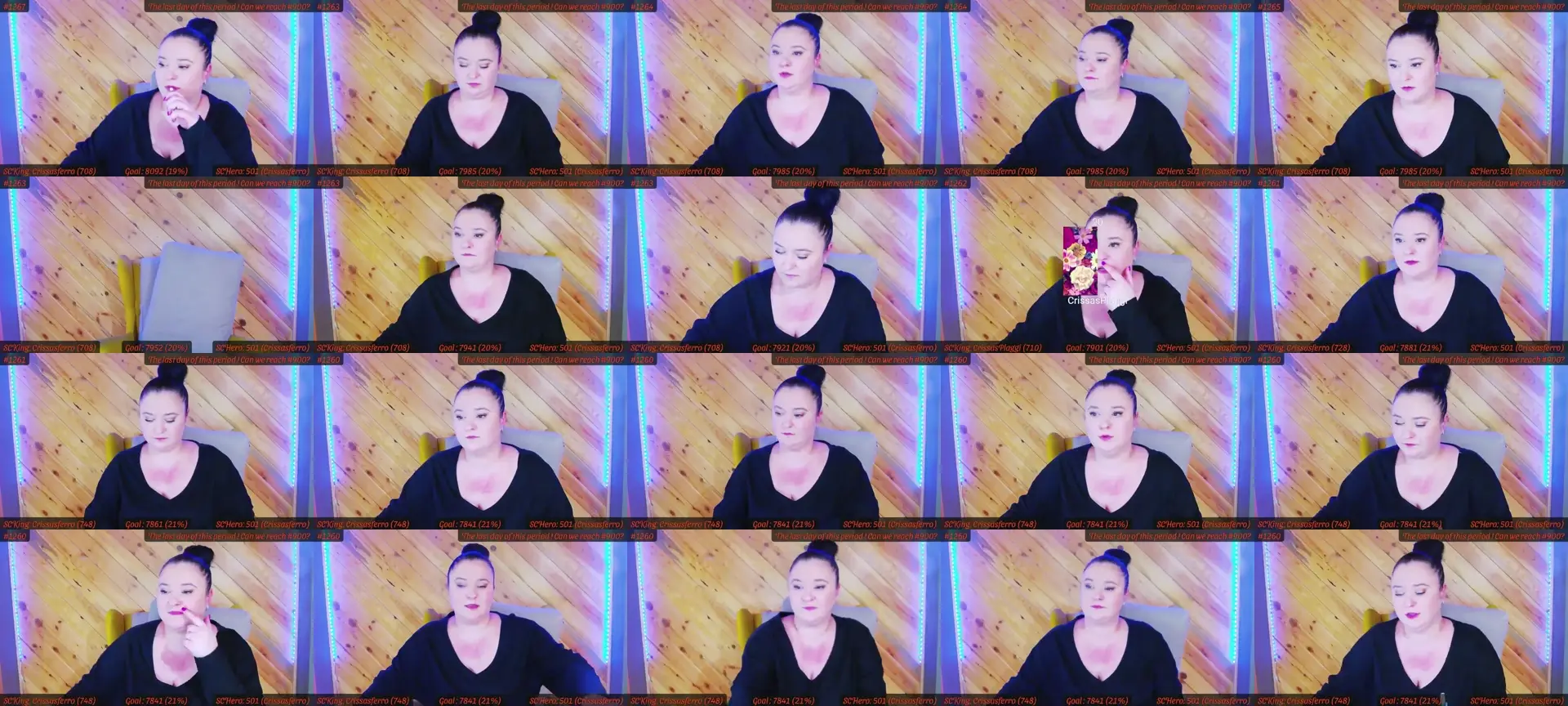 SensualCrissa photo contact sheet