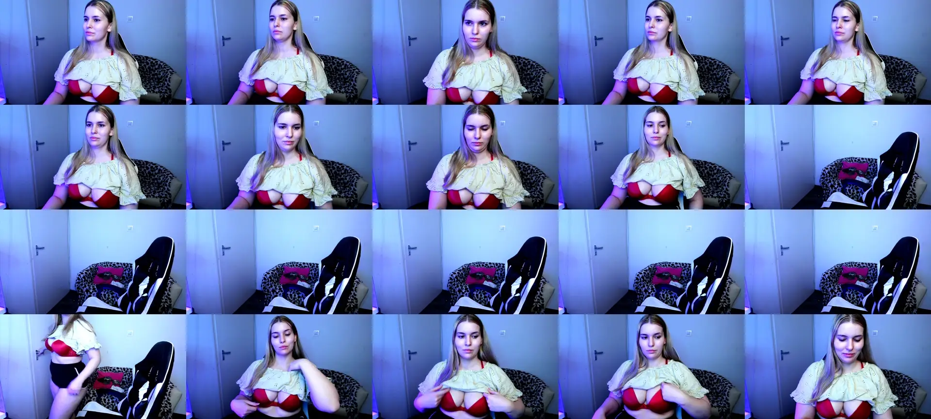 ShyHotNerd photo contact sheet