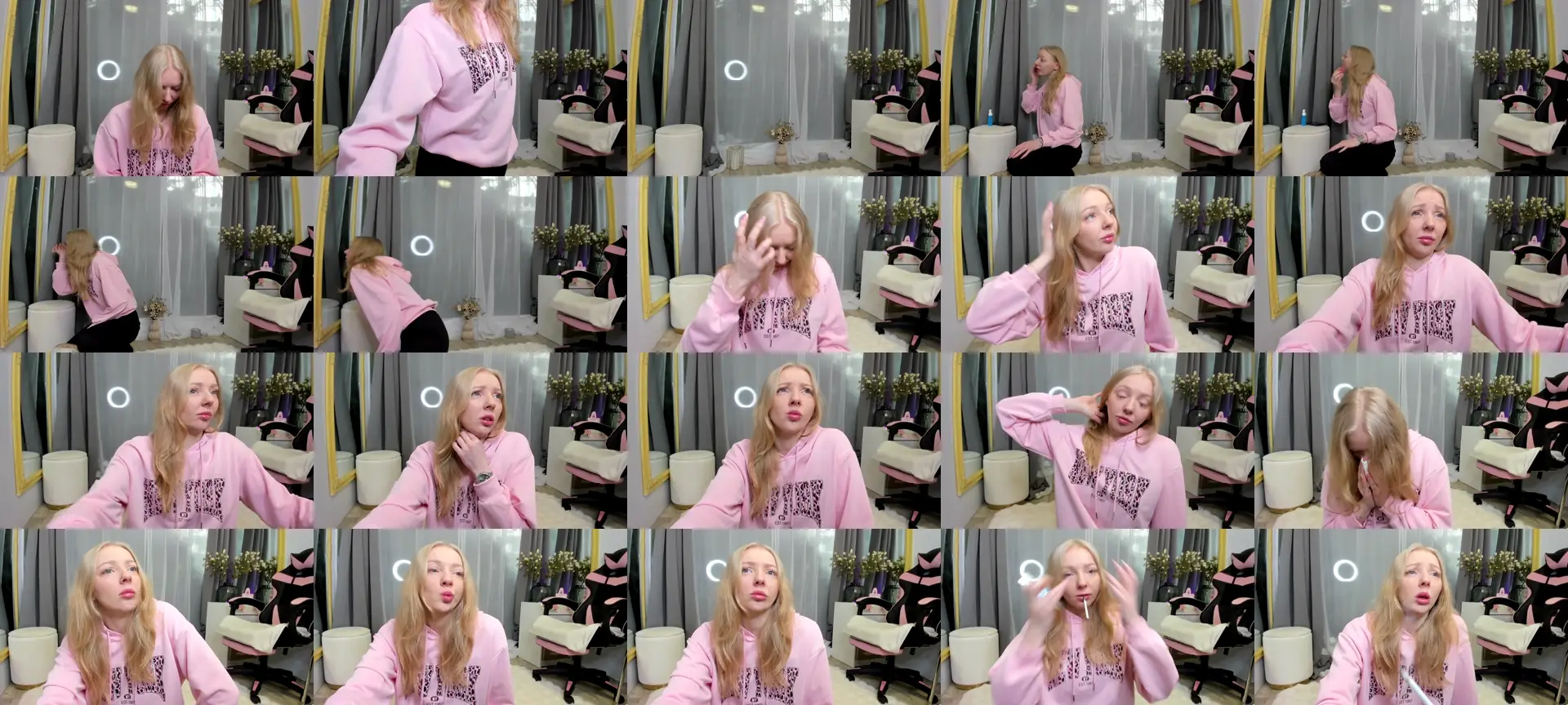 SundyRose photo contact sheet