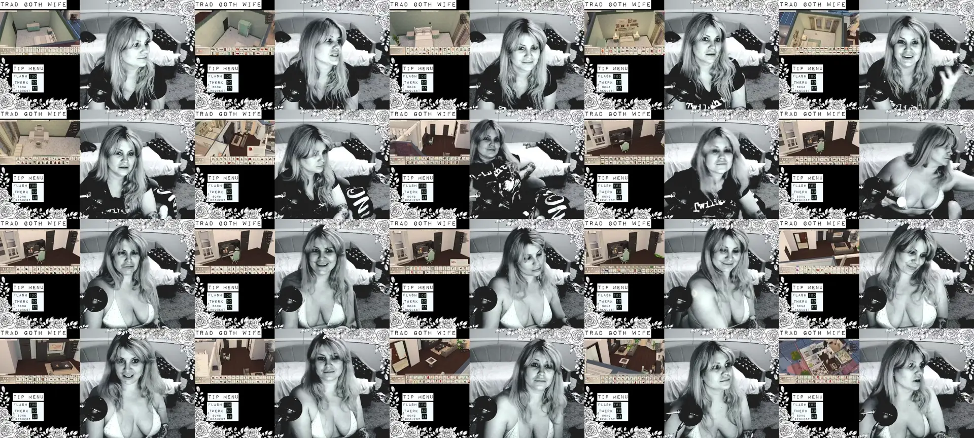 TradGothWife photo contact sheet