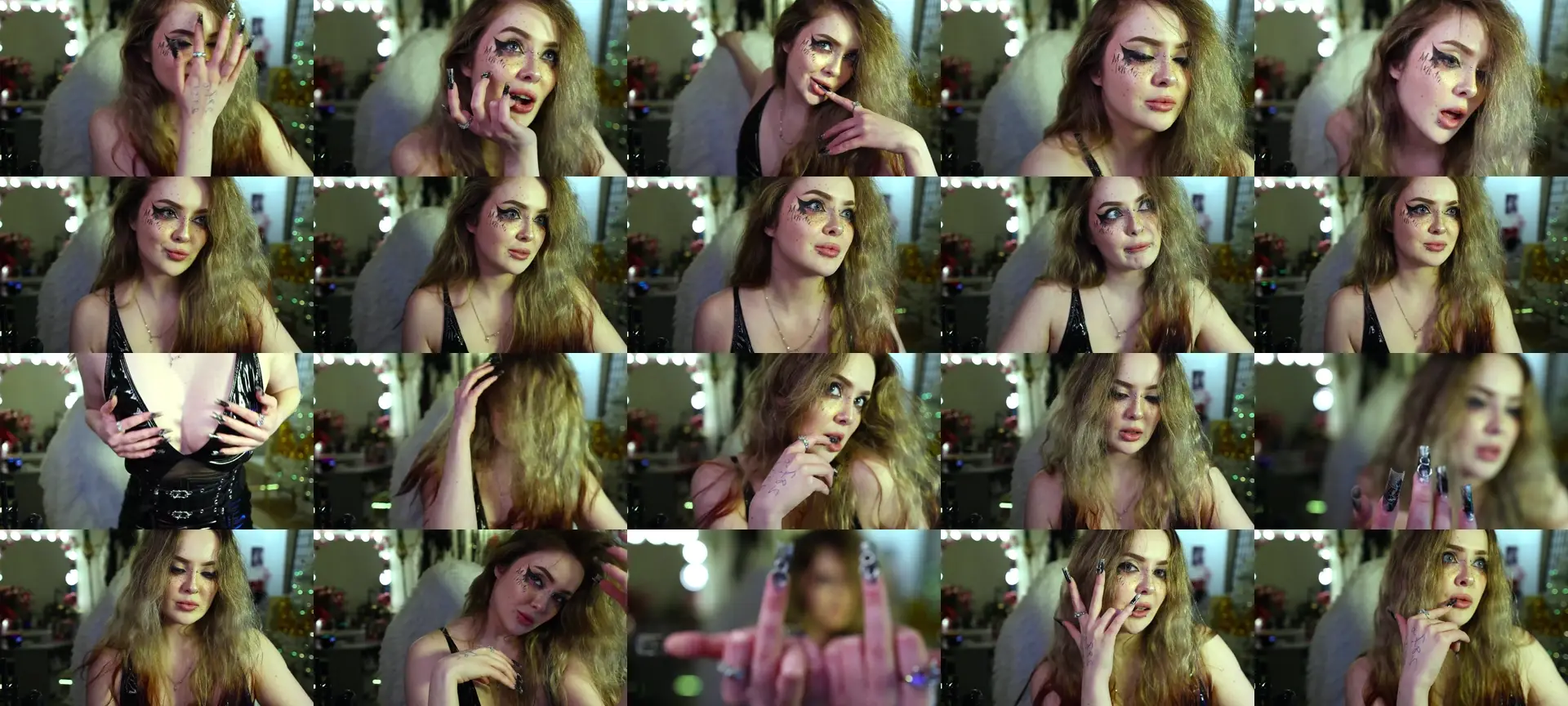 Truedarkqueen photo contact sheet