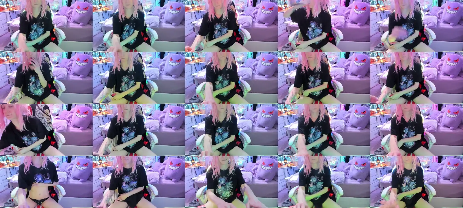 xKawaiiQueenx photo contact sheet