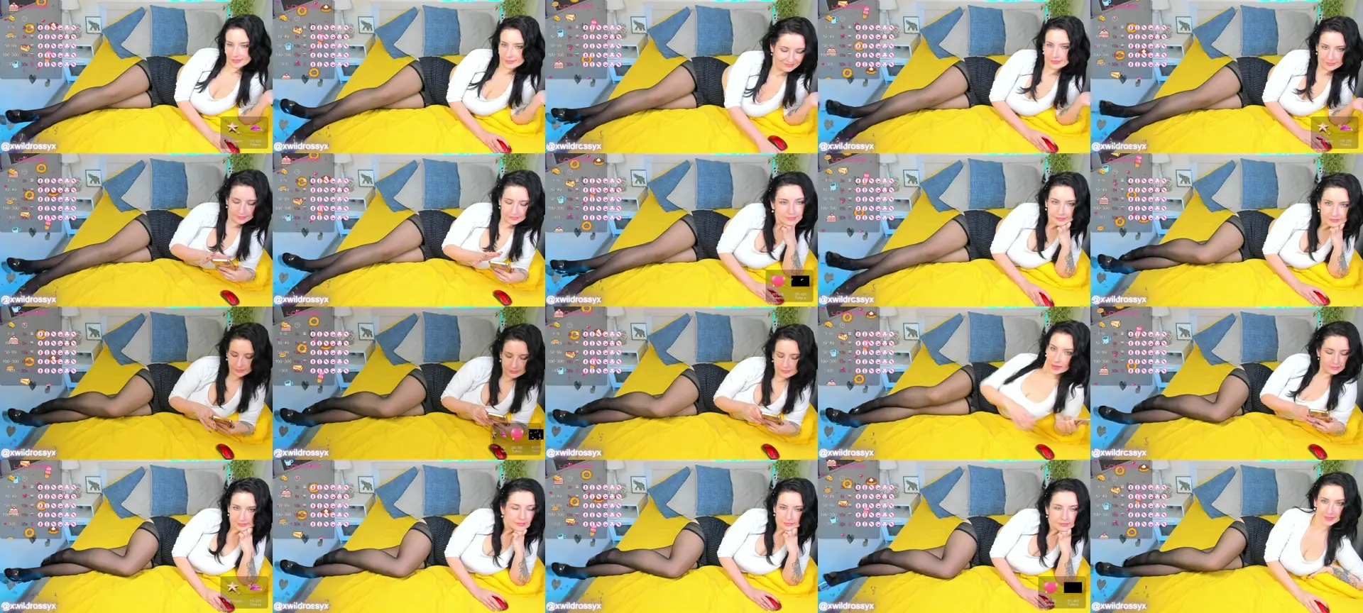 XWildRossyX photo contact sheet