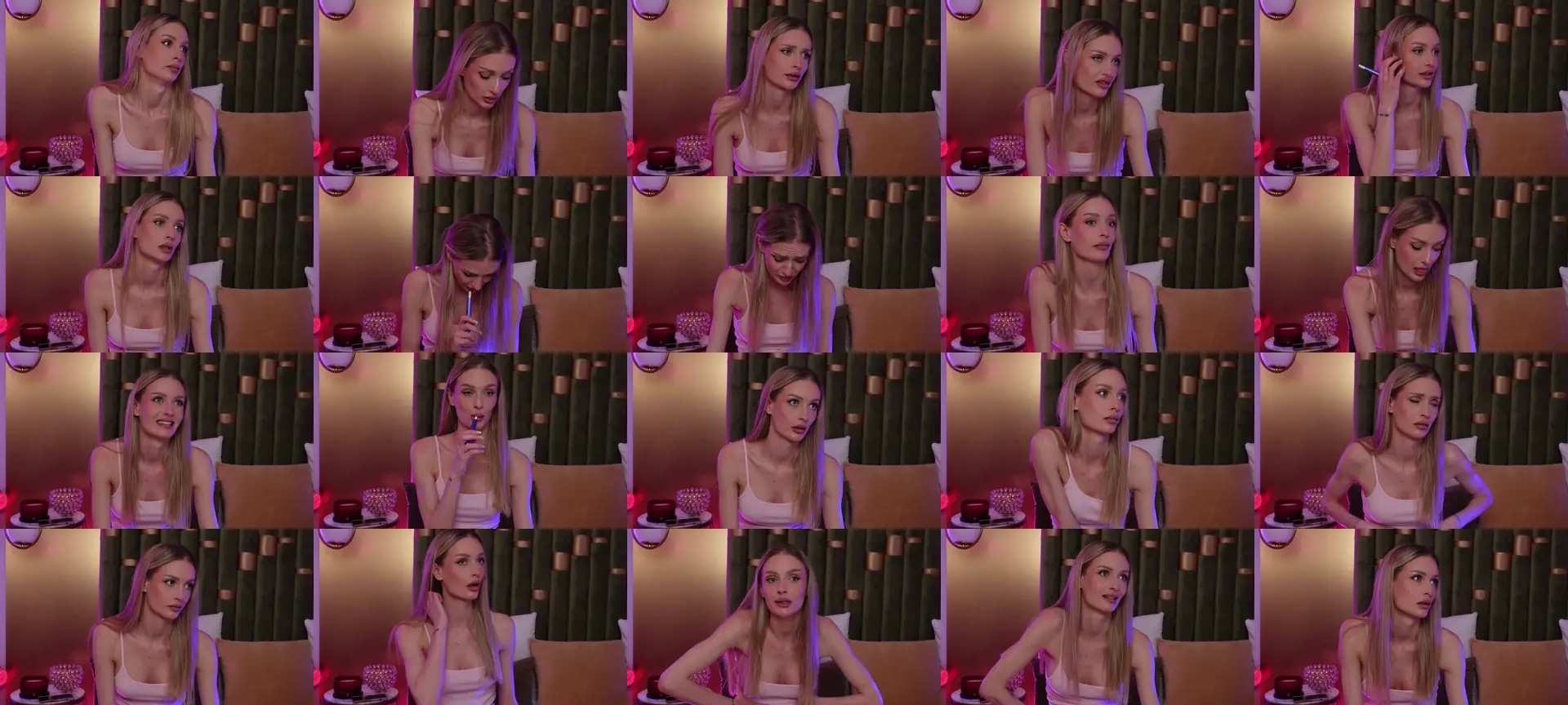 AmeliaAngelx photo contact sheet